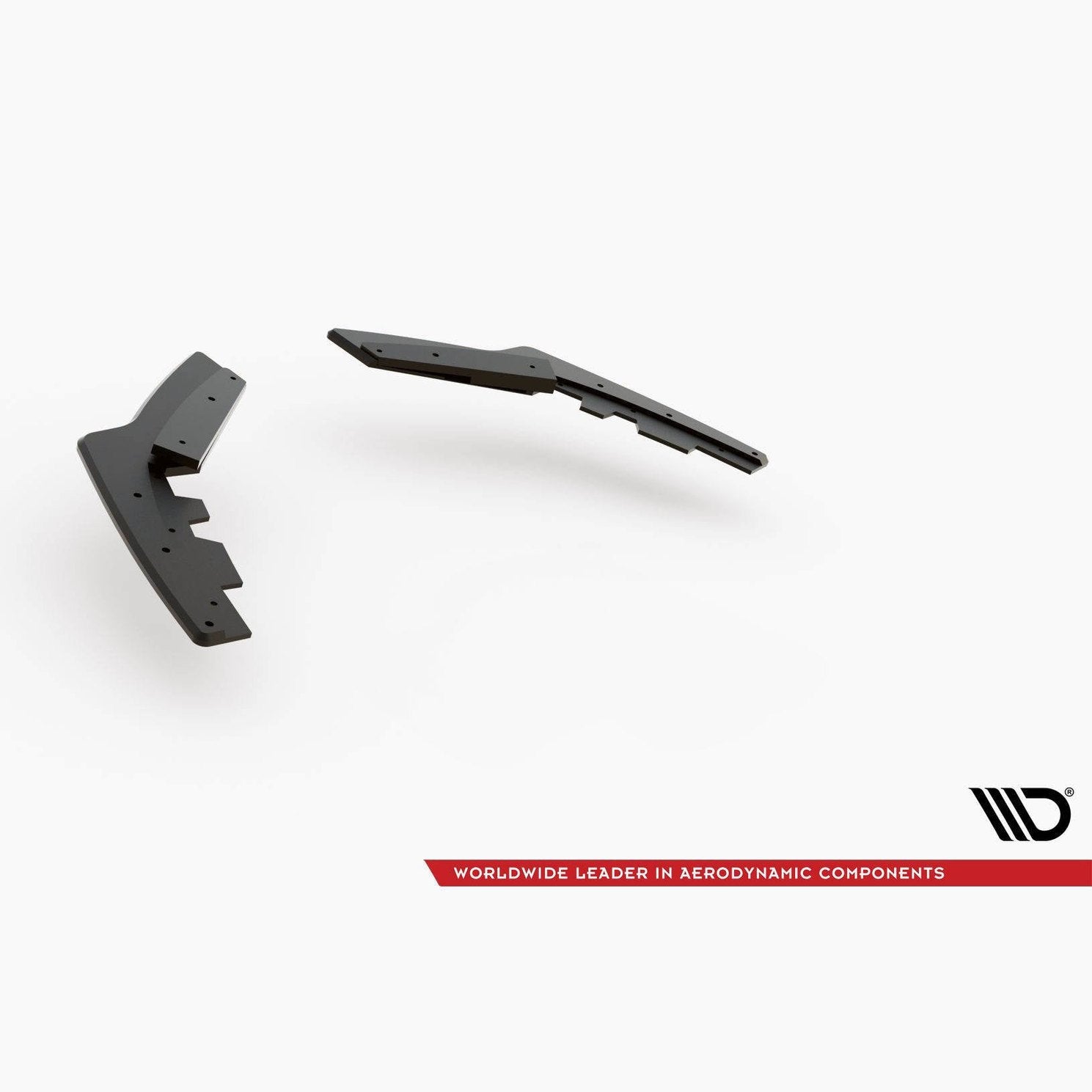 Street Pro Achterbumper Splitters V2 + Vinnen - BMW F20LCI / F21LCI - M Pakket - Maxton Design | 2015-2019