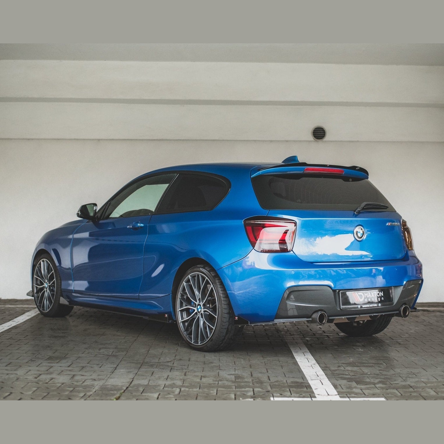 Street Pro Achterbumper Splitters + Vinnen - BMW F20 / F21 - M Pakket - Maxton Design | 2011-2015