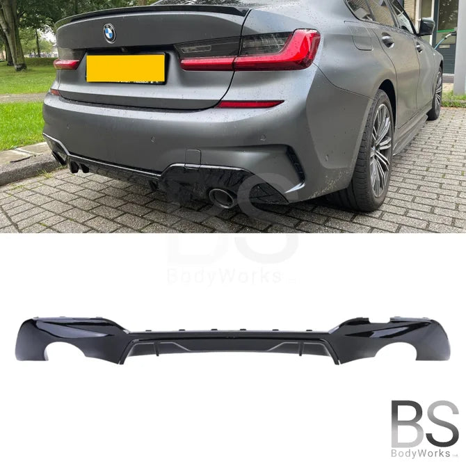 Diffuser - BMW G20 / G21 - M Performance Look - Hoogglans Zwart | 2019-2022