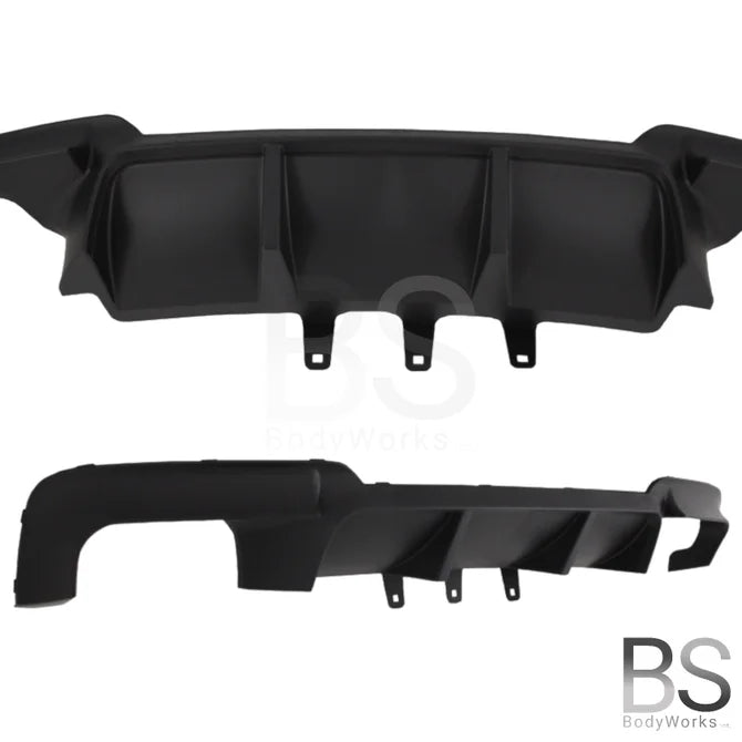 Diffuser - BMW F10 / F11 - M5 Look - Mat Zwart | 2010-2017