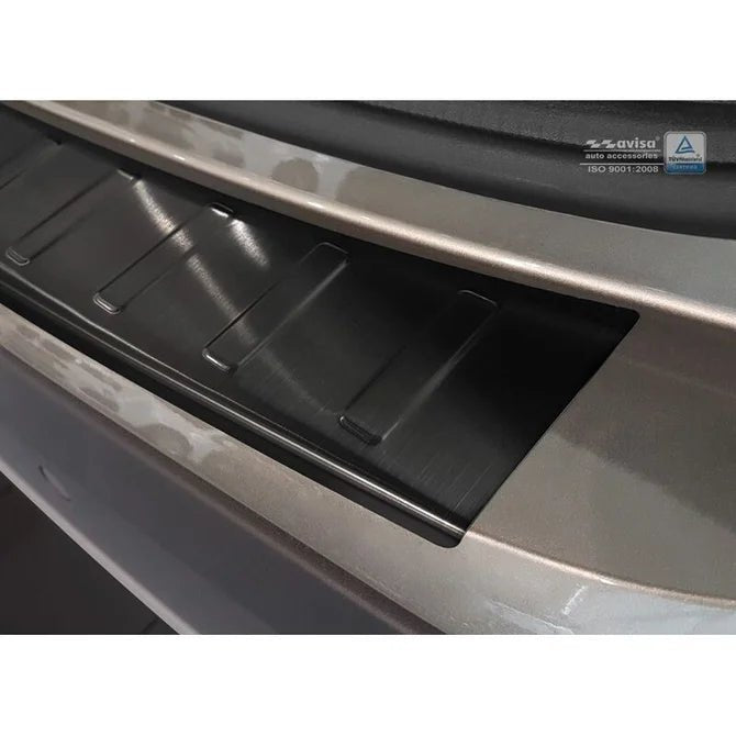 Achterbumper Beschermer - BMW X1 E84 - Rvs Black - Ribben | 12 - 15 - Beamerstyling.nl