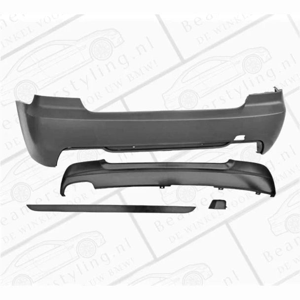 Achterbumper - BMW E92 / E93 - M Pakket Look | 2006-2013 — Zonder Voorbereidingen Voor Parkeersensoren - Beamerstyling.nl