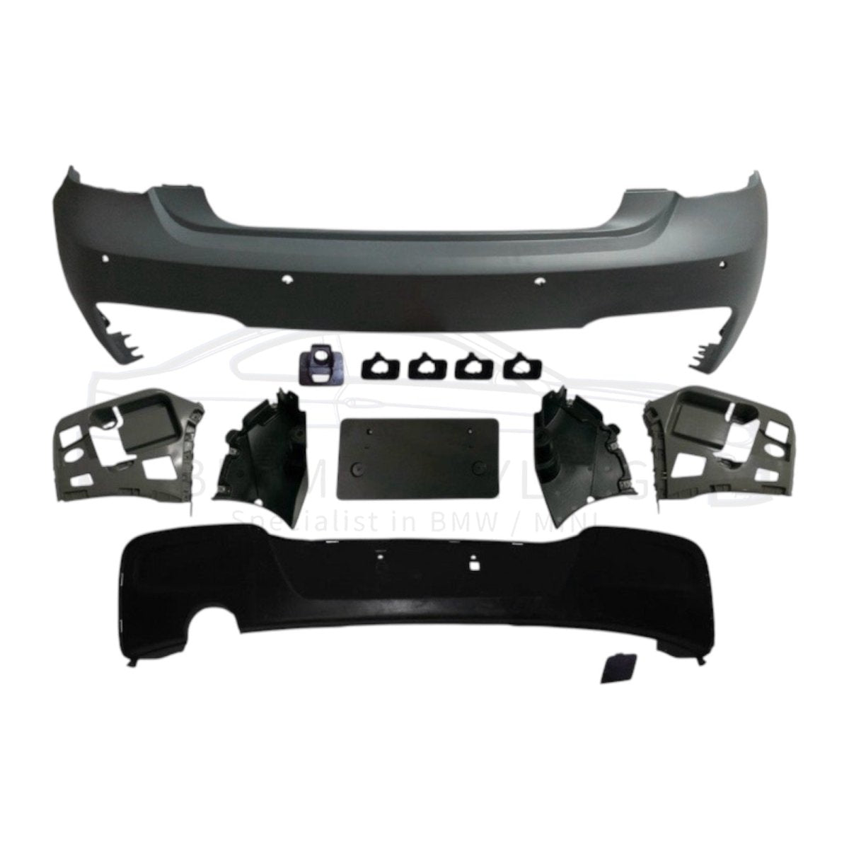 Achterbumper - BMW F20 / F21 - M Pakket Look - 1 Uitlaat Links | 2011-2015 - Beamerstyling.nl