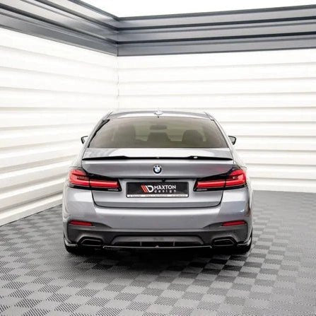 Achterbumper Extensions - BMW G30 LCI - Maxton Design - Voor M Pakket — Hoogglans Zwart - Beamerstyling.nl