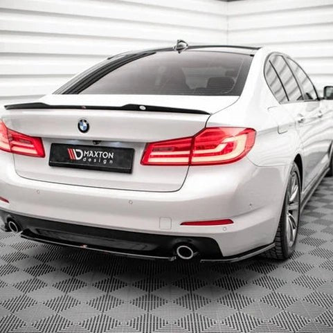Achterbumper Extensions - BMW G30 Sedan - Maxton Design — Hoogglans Zwart - Beamerstyling.nl