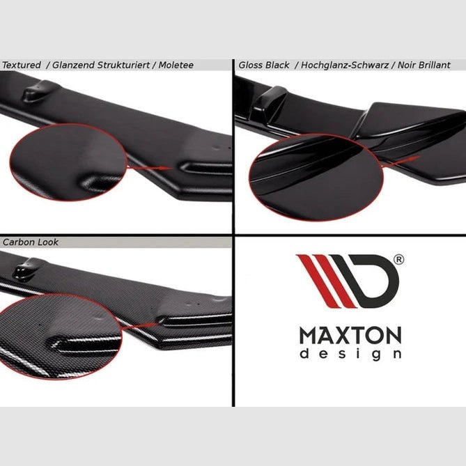 Achterbumper Extensions - BMW G30 Sedan - Maxton Design — Hoogglans Zwart - Beamerstyling.nl