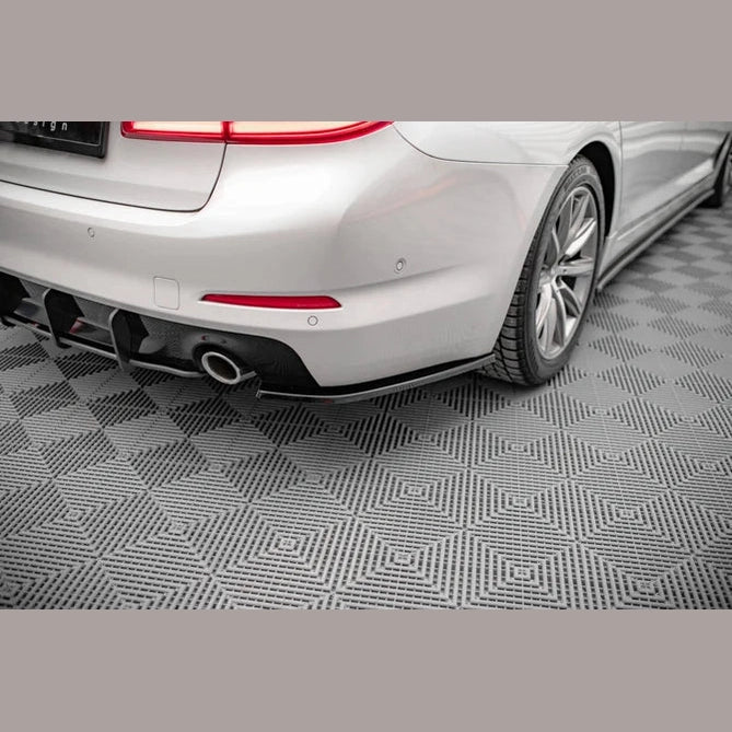 Achterbumper Extensions - BMW G30 Sedan - Maxton Design — Hoogglans Zwart - Beamerstyling.nl