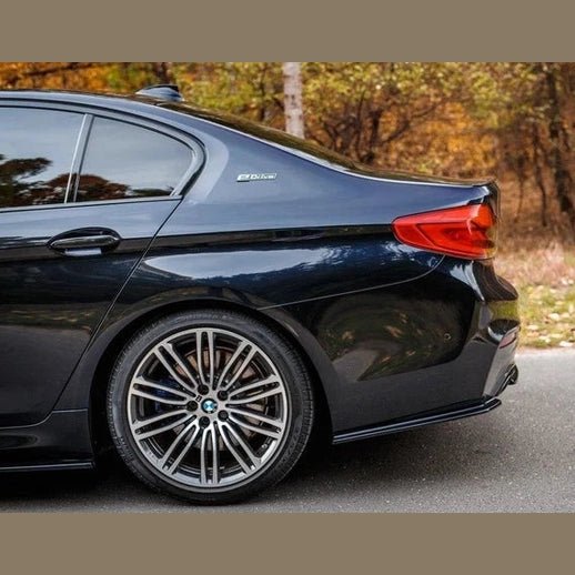 Achterbumper Extensions - BMW G30 Sedan - Maxton Design - Voor M Pakket — Hoogglans Zwart - Beamerstyling.nl