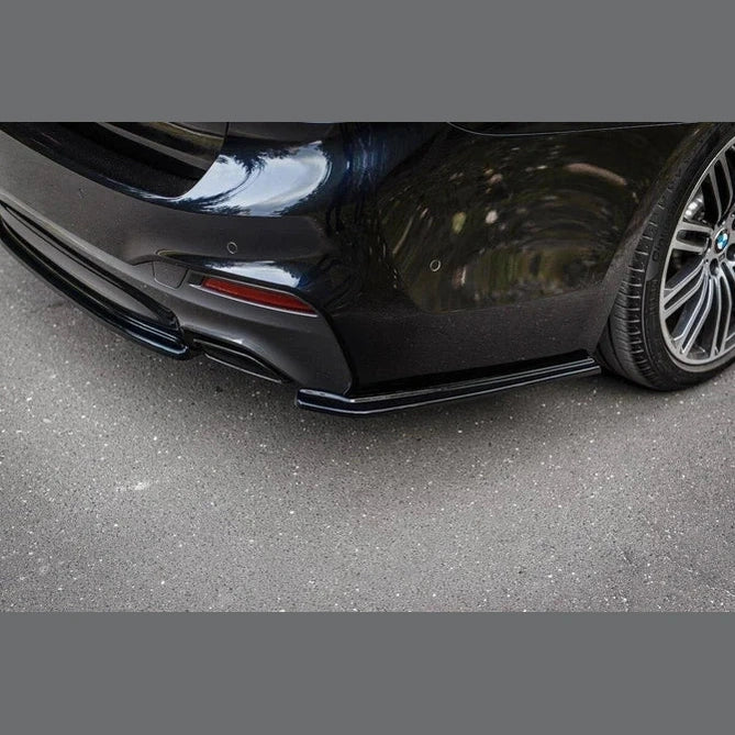Achterbumper Extensions - BMW G30 Sedan - Maxton Design - Voor M Pakket — Hoogglans Zwart - Beamerstyling.nl