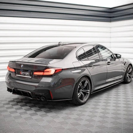 Achterbumper Extensions - BMW M5 F90 - Maxton Design — Hoogglans Zwart - Beamerstyling.nl