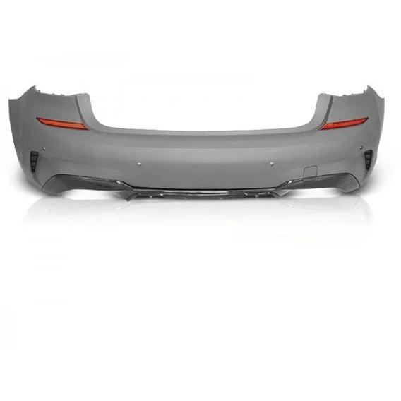 Achterbumper M Sport Pakket Look M340I BMW 3 Serie G20 Sedan — Met Parkeersensor Voorbereiding En Met Gaten Voor Parkeerassistent. - Beamerstyling.nl