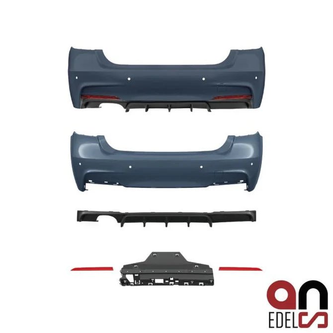 Achterbumper M Sport Pakket M Performance Look BMW 3 Serie F30 320-330 Sedan - Beamerstyling.nl
