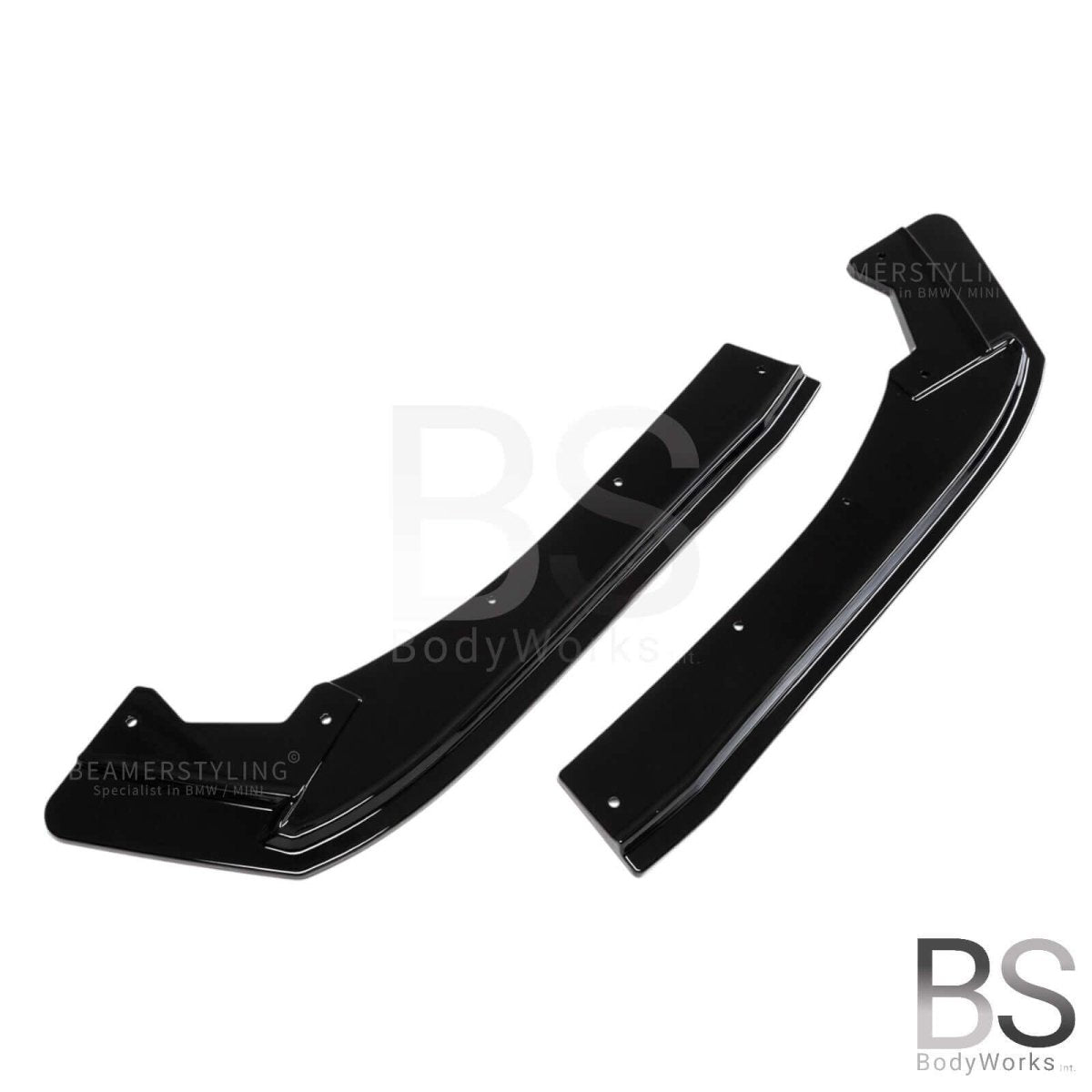 Achterbumper splitters - BMW 3 Serie F30 / F31 - Hoogglans zwart | 12 - 19 - Beamerstyling.nl