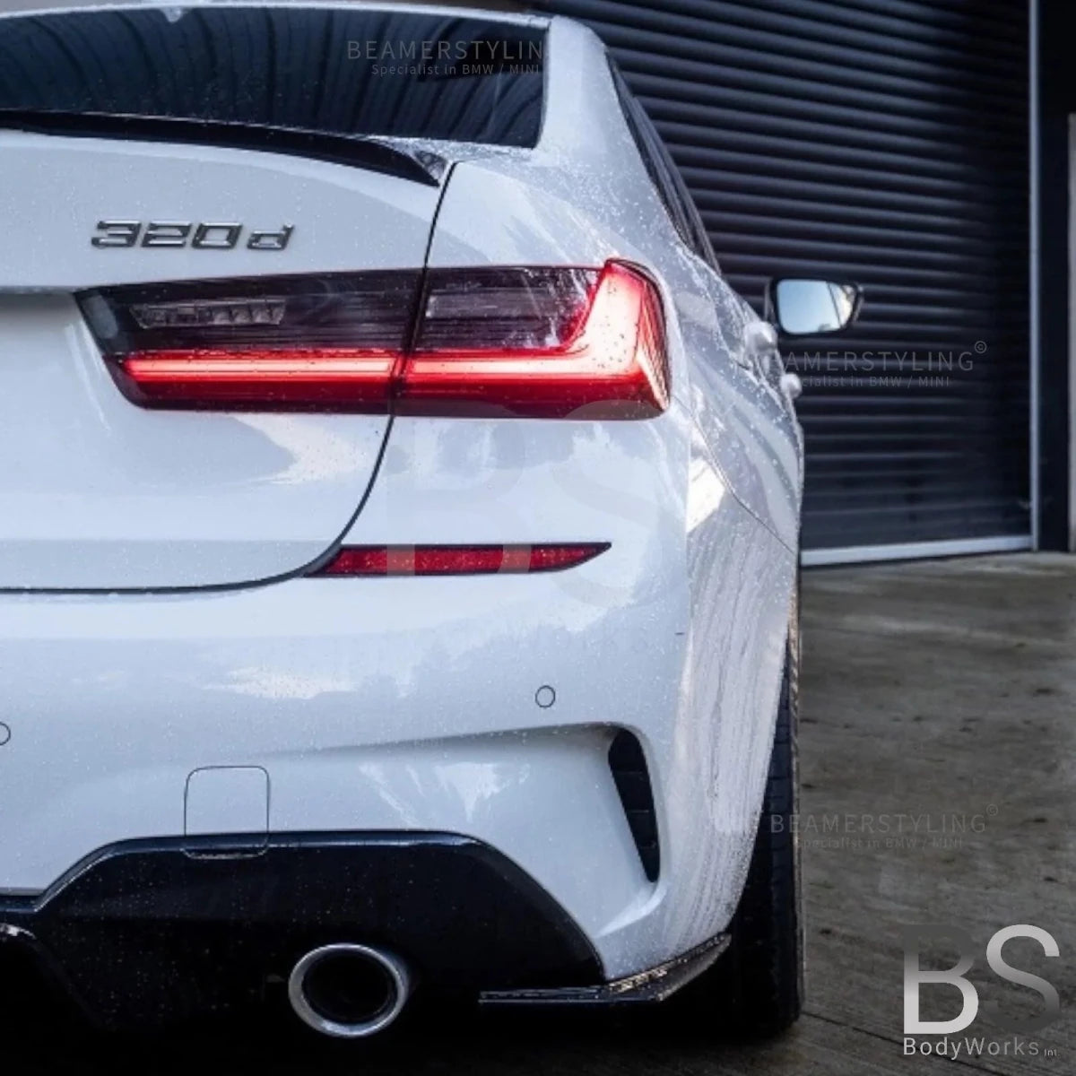 Achterbumper splitters - BMW 3 Serie G20 / G21 - Hoogglans zwart | 19 - 22 - Beamerstyling.nl