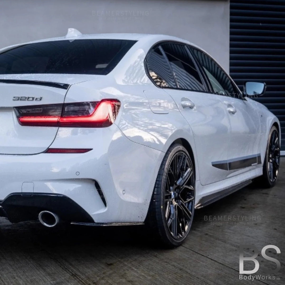 Achterbumper splitters - BMW 3 Serie G20 / G21 - Hoogglans zwart | 19 - 22 - Beamerstyling.nl