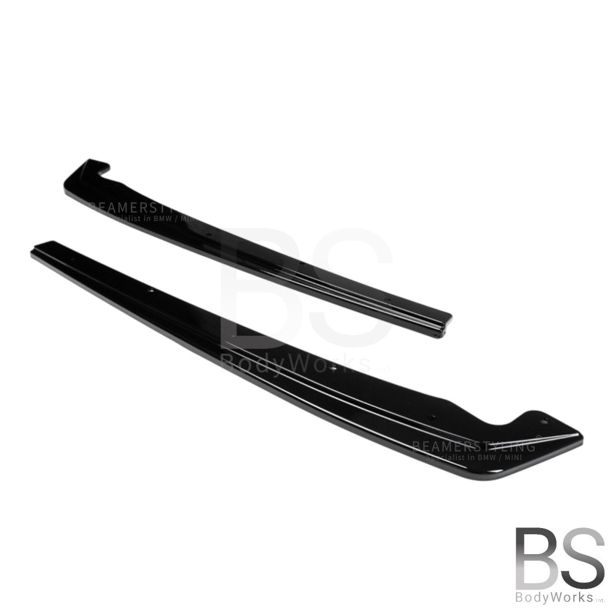 Achterbumper Splitters - BMW 5 Serie G30 / G31 - Hoogglans Zwart | 17 - 24 - Beamerstyling.nl