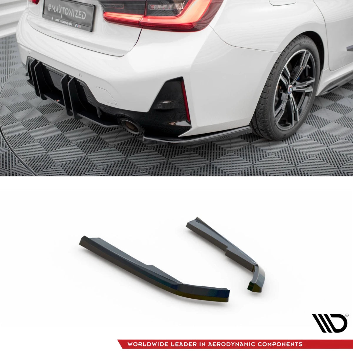 Achterbumper splitters - BMW G20LCI / G21LCI - M Pakket - Maxton Design | 22 - 25 - Beamerstyling.nl