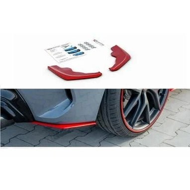 Achterbumper Splitters V2 - BMW F40 - Rood - Maxton Design - Beamerstyling.nl