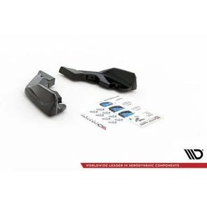 Achterbumper Splitters V4 - BMW F40 - Hoogglans Zwart - Maxton Design - Beamerstyling.nl