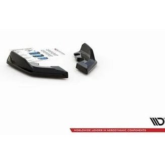 Achterbumper Splitters V4 - BMW F40 - Hoogglans Zwart - Maxton Design - Beamerstyling.nl