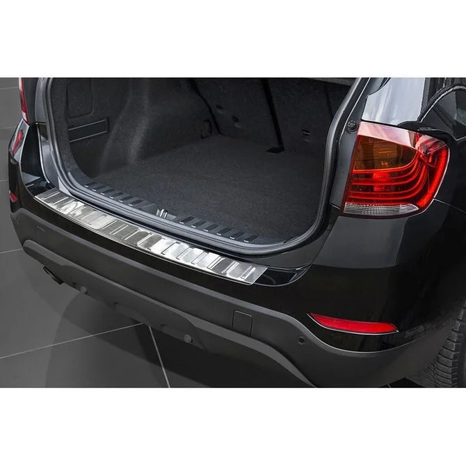 Achterbumper Beschermer - BMW X1 E84 - Rvs - Ribben | 12-15
