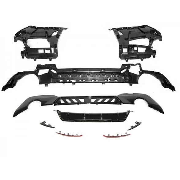 Achterbumper M Sport Pakket Look 330I BMW 3 Serie G20 Sedan — Met Parkeersensor Voorbereiding En Met Gaten Voor Parkeerassistent.