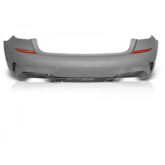 Achterbumper M Sport Pakket Look M340I BMW 3 Serie G20 Sedan — Met Parkeersensor Voorbereiding En Zonder Parkeerassistent Gaten.