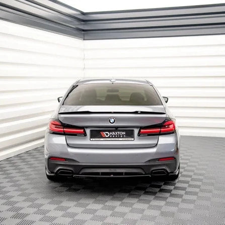 Achterbumper Extensions - BMW G30 LCI - Maxton Design - Voor M Pakket — Hoogglans Zwart