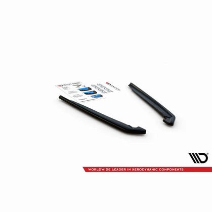 Achterbumper Extensions - BMW G30 LCI - Maxton Design - Voor M Pakket — Hoogglans Zwart