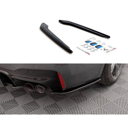 Achterbumper Extensions - BMW M5 F90 - Maxton Design — Hoogglans Zwart