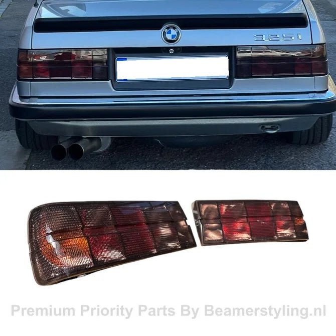 Achterlichten - BMW E30 Sedan / Cabrio - Origineel Startec - Smoke Design | 82 - 87 - Beamerstyling.nl