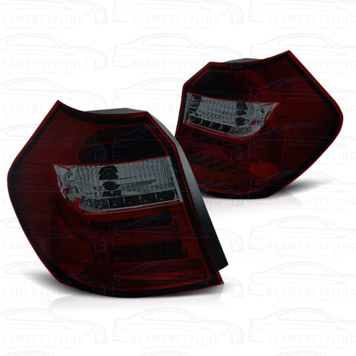 Achterlichten - BMW E81 / E87 - Rood / Smoke - LED Tube | 2007-2012 - Beamerstyling.nl