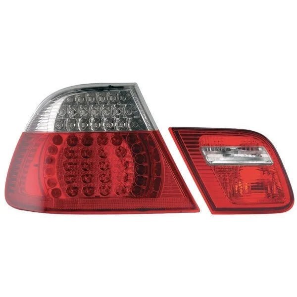 Achterlichten LED Rood / Wit BMW 3 Serie E46 Cabrio 2000 - 2003 - Beamerstyling.nl