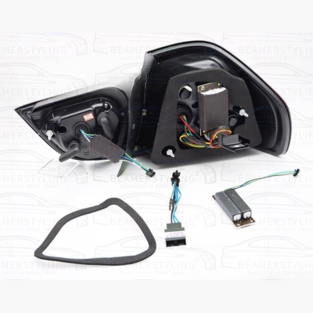 Achterlichten Set - BMW 3 Serie E90 Sedan - LED Bar - Zwart | 2009 - 2012 - Beamerstyling.nl