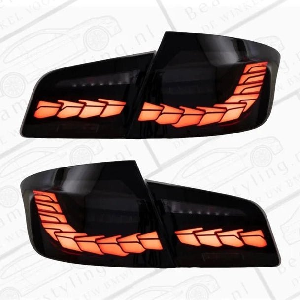 Achterlichten Smoke OLED Dynamisch BMW 5 Serie F10 2010-2018 - Beamerstyling.nl