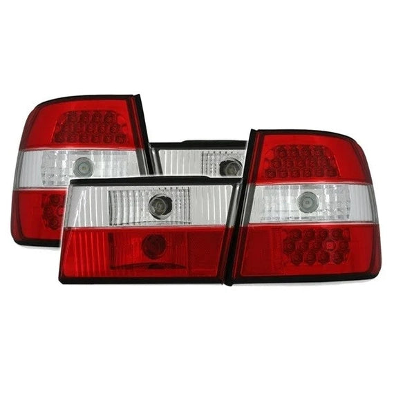 Achterlichten LED Rood / Helder BMW 5 Serie E34 Sedan