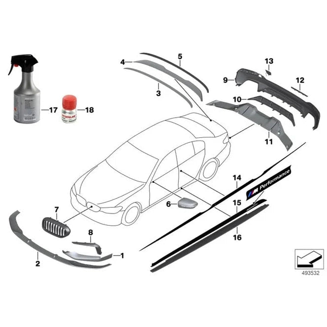 Achterspoiler Carbon Pro - BMW G30 / M5 F90 - Origineel BMW M Performance - Beamerstyling.nl