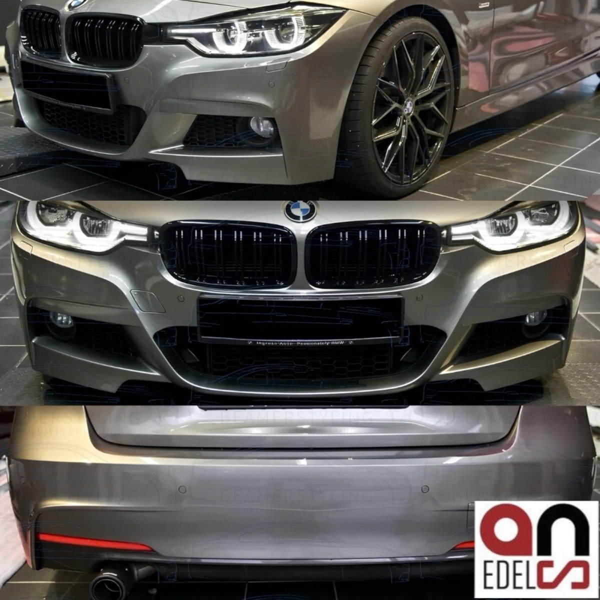 An Bumper Pakket - BMW F30 Sedan - M Pakket Look | 2012-2019 - Beamerstyling.nl