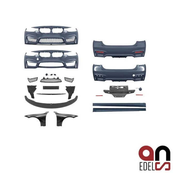 An Bumper Pakket - BMW F30 Sedan - M3 Look + Front Lip + Zijschermen | 2012-2019 - Beamerstyling.nl