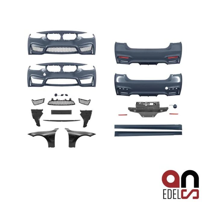 An Bumper Pakket - BMW F30 Sedan - M3 Look + Zijschermen | 2012-2019 - Beamerstyling.nl