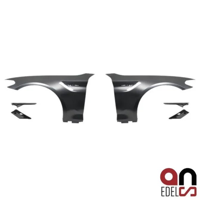 An Zijschermen - BMW G30 / G31 - M5 Look - Hoogglans Zwarte Inzet | 2017 - 2020 - Beamerstyling.nl
