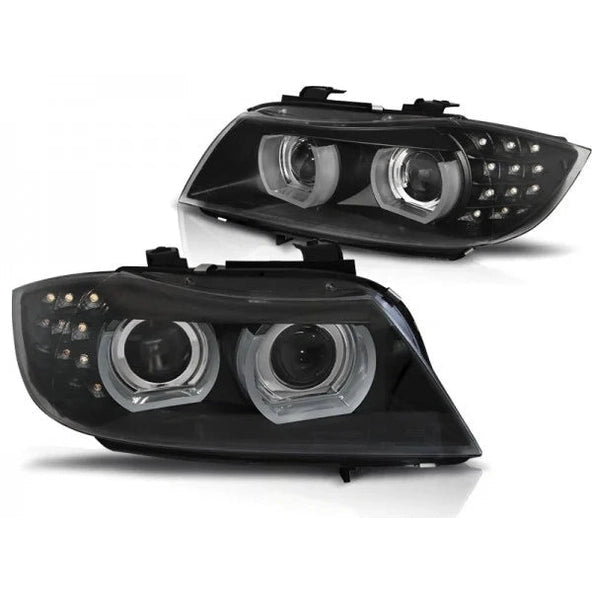Angel Eyes 3D LED Koplampen D1S BMW 3 Serie E90 / E91 2008-2012 - Beamerstyling.nl
