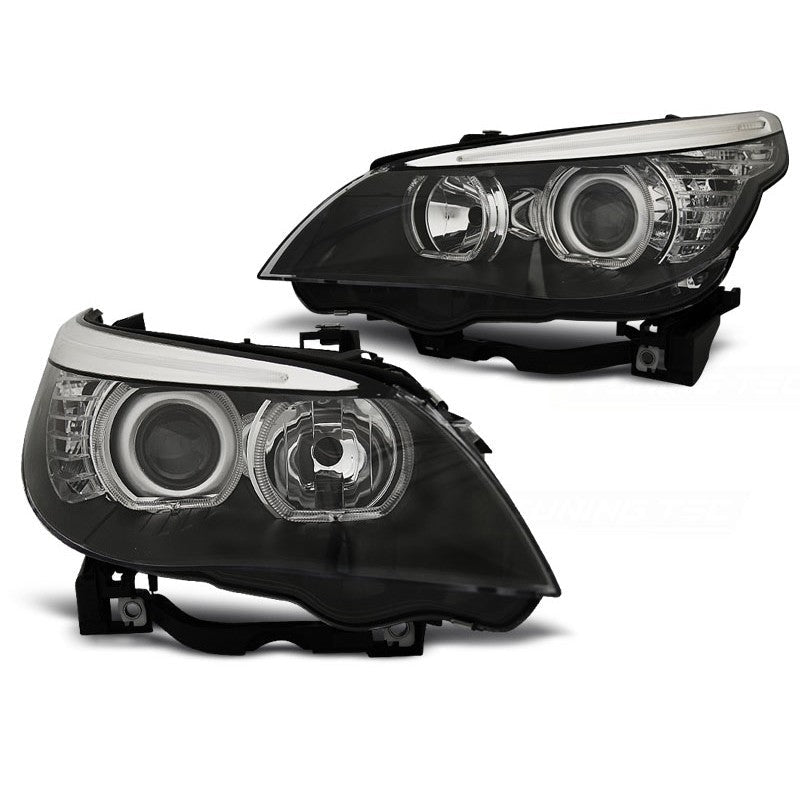 Angel Eyes Koplampen - BMW E60 / E61 - Depo - LCI Look - H7 / H7 | 03-07 - Beamerstyling.nl