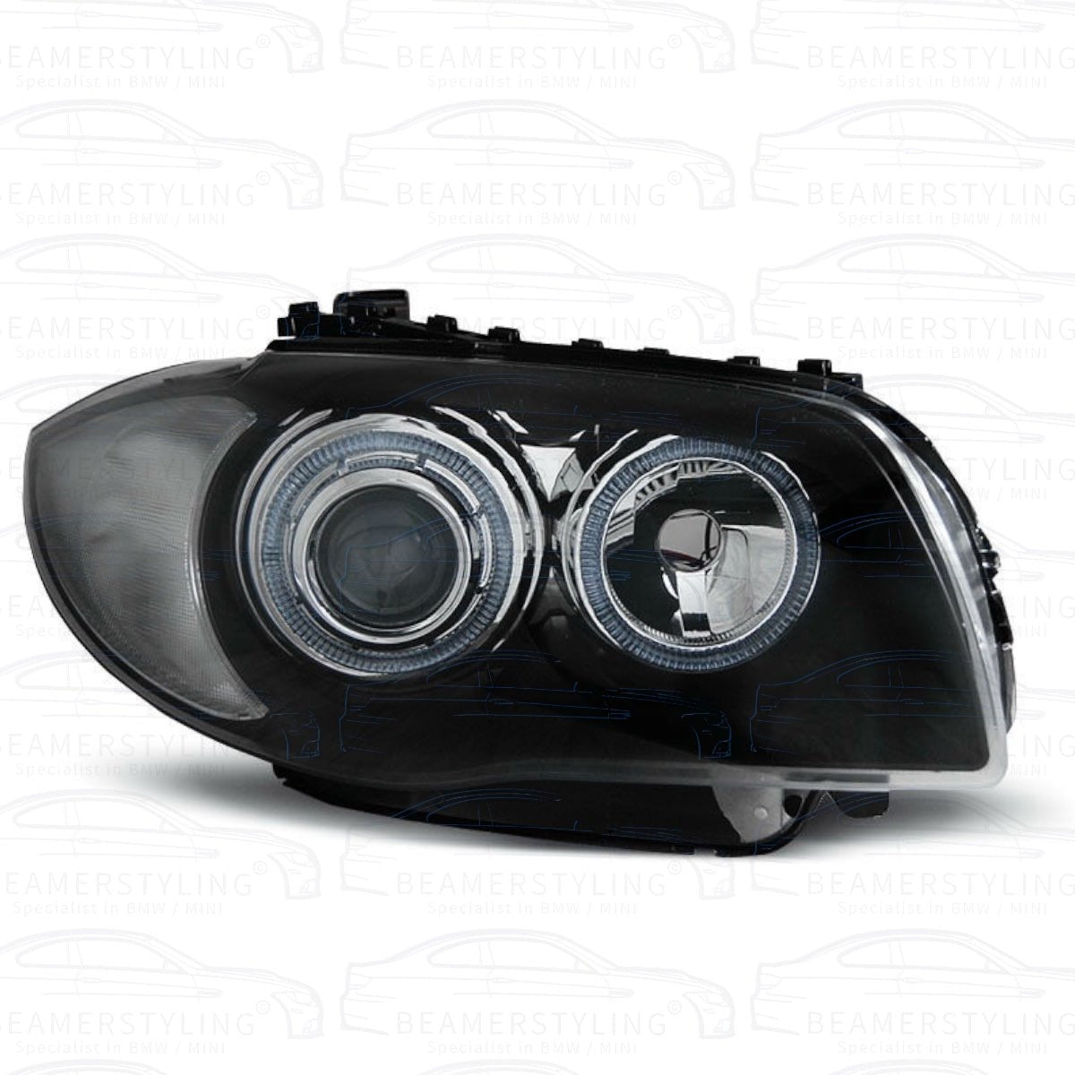 Angel Eyes Koplampen - BMW E81 / E87 / E82 / E88 - Depo Halogeen | 2004-2011 - Beamerstyling.nl