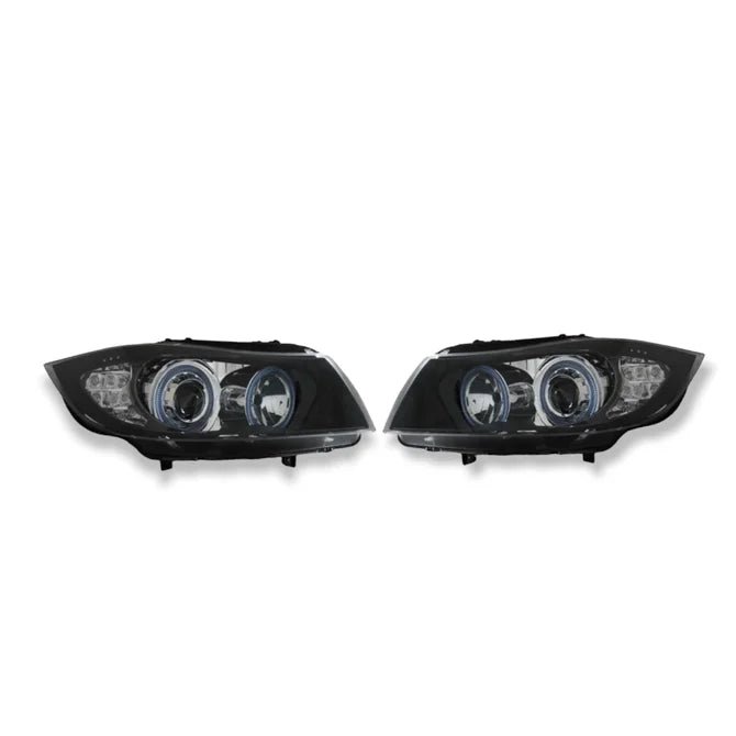 Angel Eyes Koplampen LCI Look H7 BMW 3 Serie E90 / E91 2005-2008 - Beamerstyling.nl