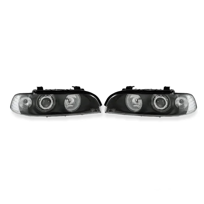 Angel Eyes Koplampen Zwart H7 BMW 5 Serie E39 1995-2003 - Beamerstyling.nl
