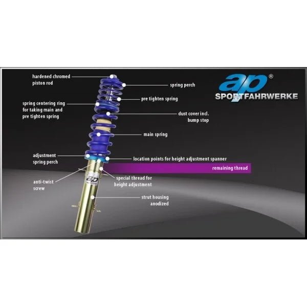 Ap Schroefset - BMW 1 Serie E81/E87 En E82 - Gf20-039 | 35-65Mm Verlaging - Beamerstyling.nl