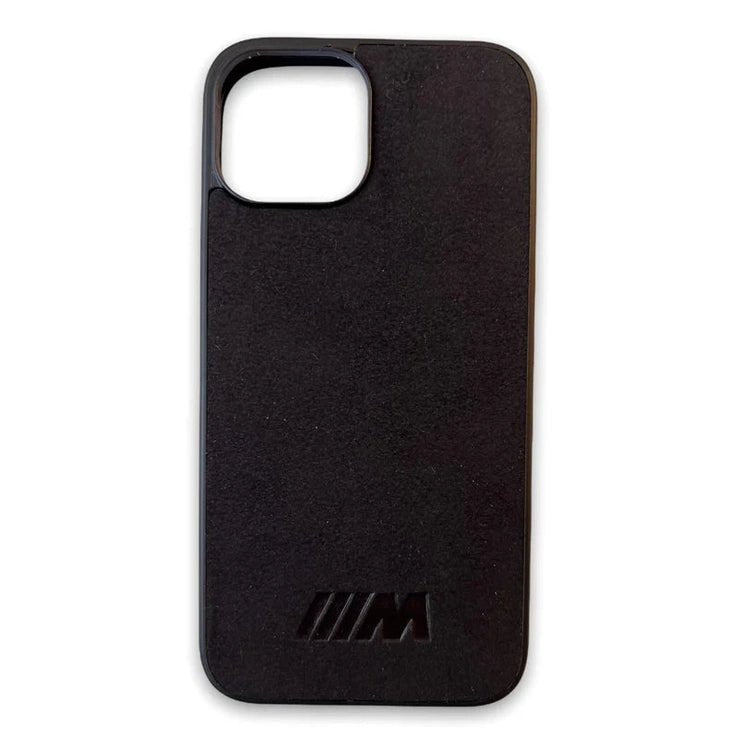 Apple Iphone M Telefoon Hoesje - Suède Look | Zwart — Iphone 11 Pro - Beamerstyling.nl