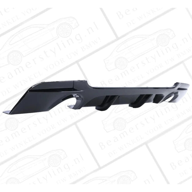 Diffuser - BMW E92 / E93 - M Performance Look - 335I / 335D - Glanzend Zwart | 2006-2014