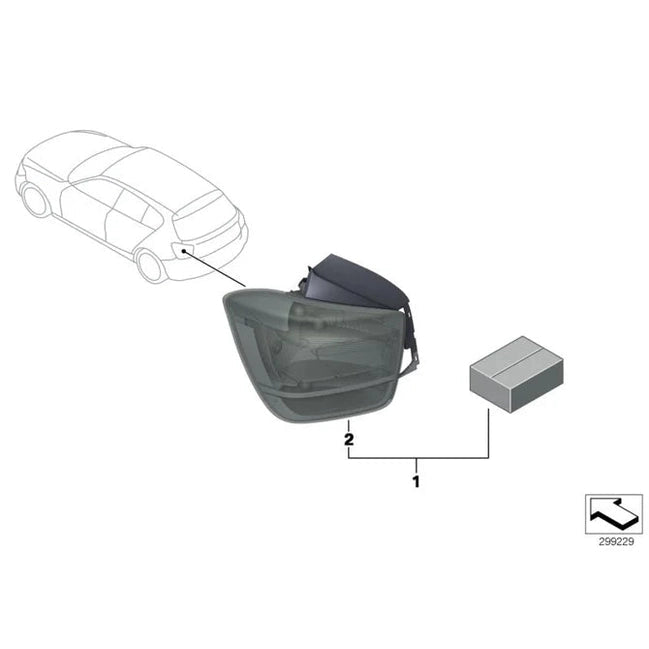 Black Line Achterlichten - BMW 1 Serie F20 / F21 - 63212225422 | Origineel BMW - Beamerstyling.nl